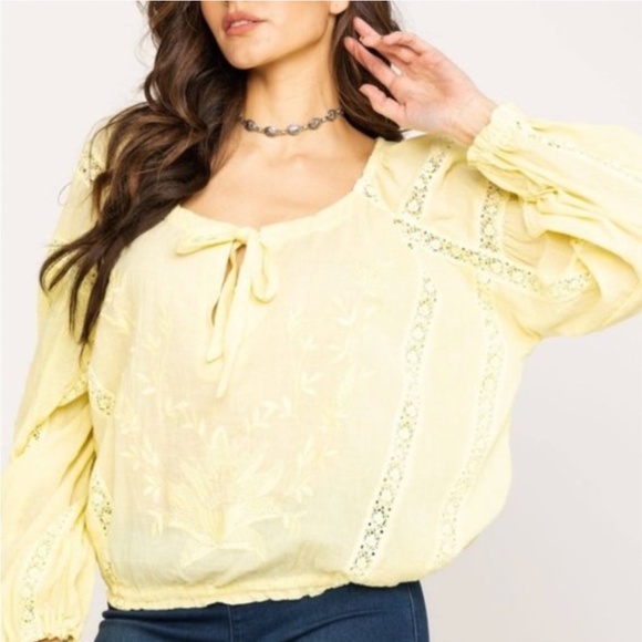 Free People Tops - NWOT Free People Maria Maria Lace Blouse. S